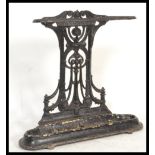 A 19th Century Victorian cast iron  stick umbrella stand in the manner of Coalbrookdale. The stand