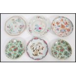 A collection of 18th & 19th century Chinese ceramics to include an Imari plate, famille rose plate