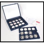 Congo Democratic Republic Silver Proof set of eleven 10 Franc ' Heroes of 1966 ' ( England's World