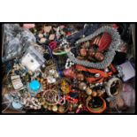 A large and extensive collection of vintage and contemporary costume jewellery to include various