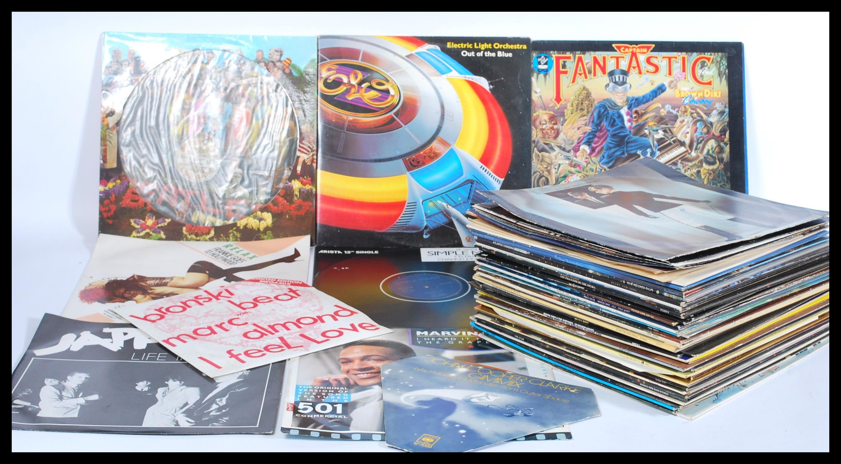 Vinyl Records - A collection of vinyl long play LP and 12" singles featuring various artists to