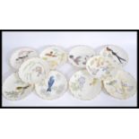 Set of ten Royal Worcester collectors plates, ' The Birds of Dorothy Doughty '. Each with gilt