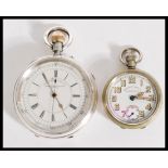 A hallmarked silver early 20th Century pocket watch by S Greenough & Sons makers to the Admiralty