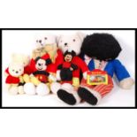 ASSORTED VINTAGE PLUSH TEDDY BEARS AND DOLLS