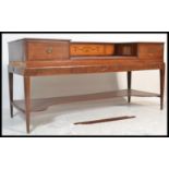 A 19th Century mahogany dressing table / desk converted from a Georgian mahogany square piano with