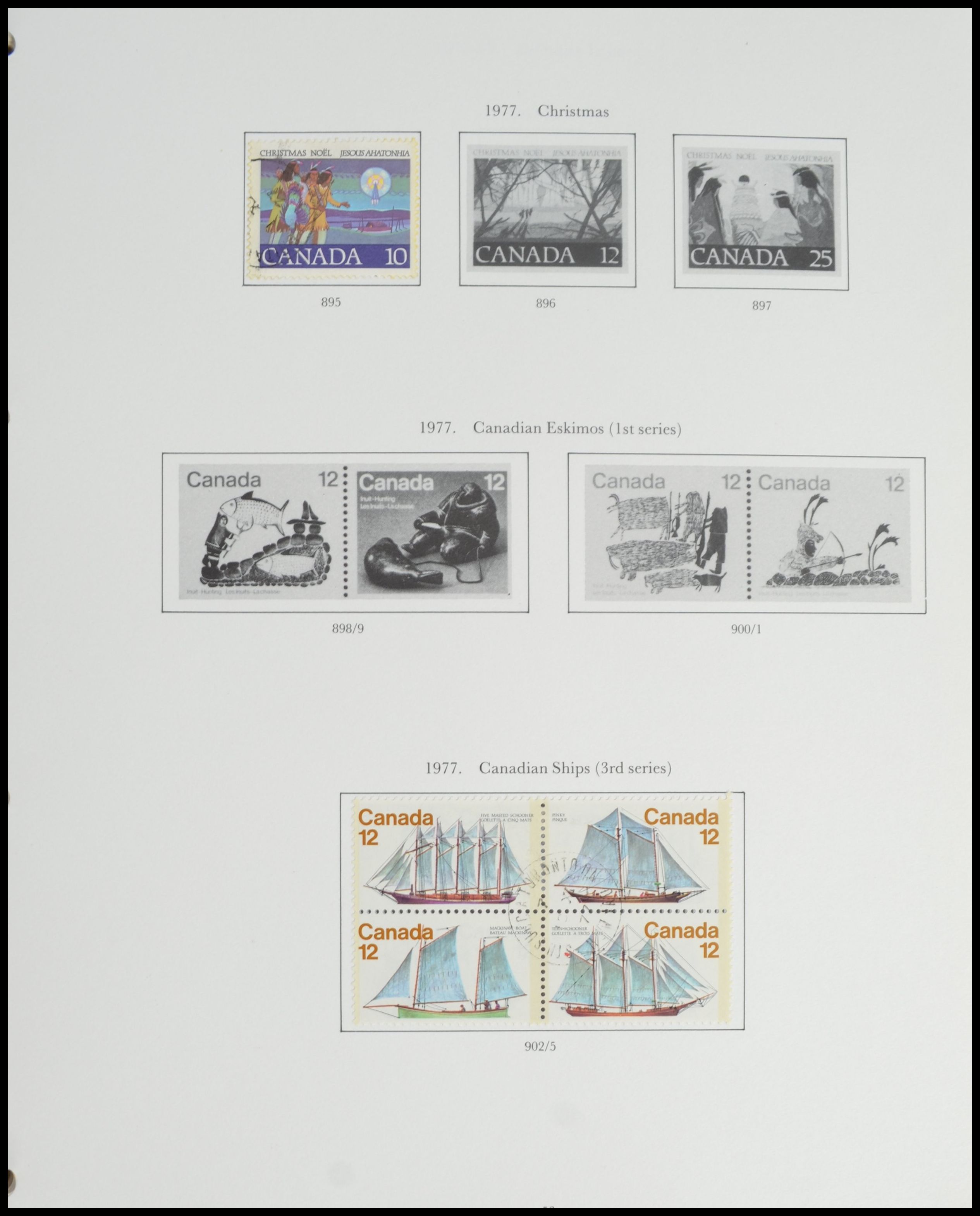 Canada stamps: a used collection in a pre printed - Image 5 of 6