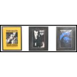 A selection of three framed and glazed Island Records music posters to include a Tom Waits Rain Dogs