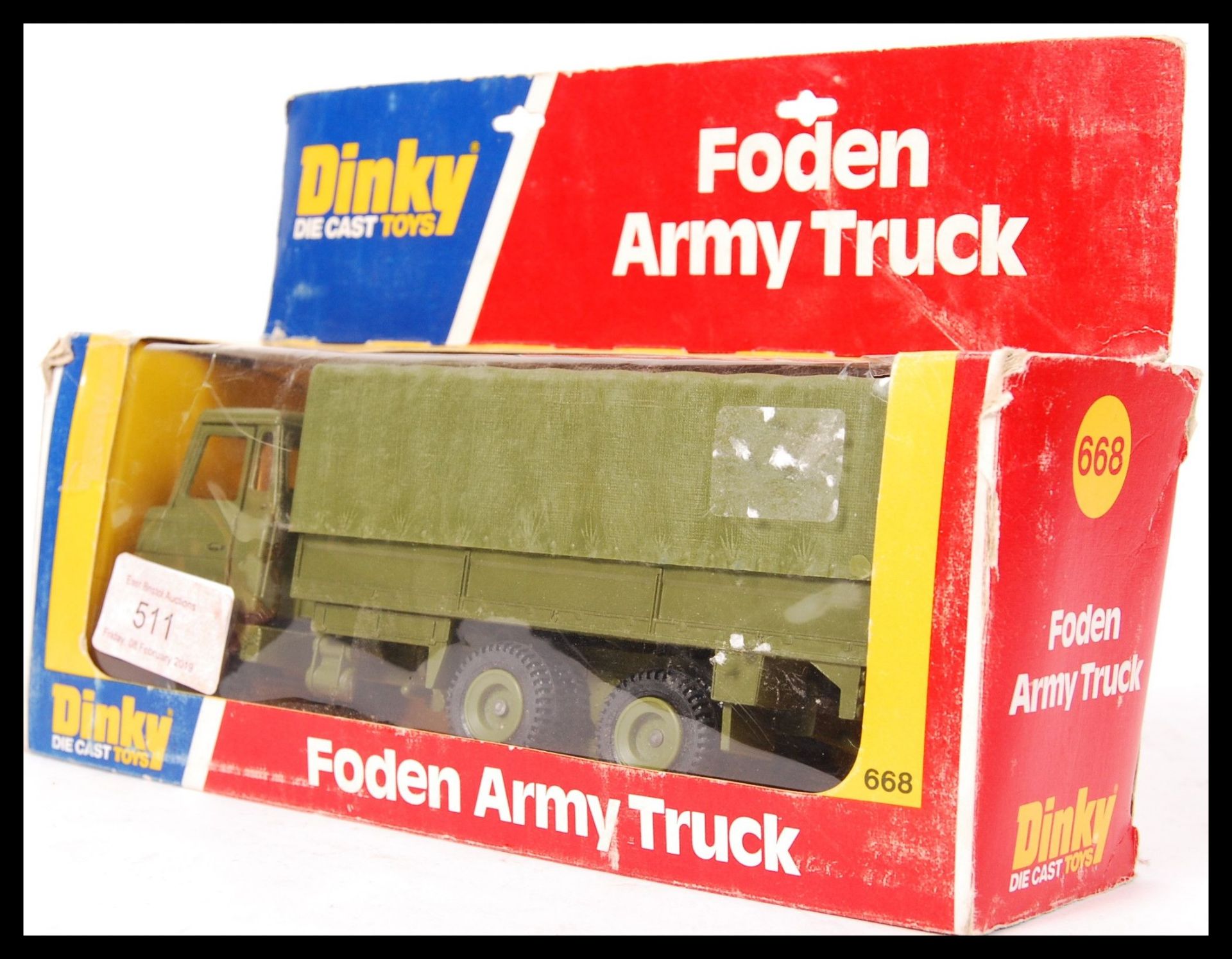 DINKY SCALE DIECAST MODEL 668 FODEN ARMY TRUCK - Bild 3 aus 3