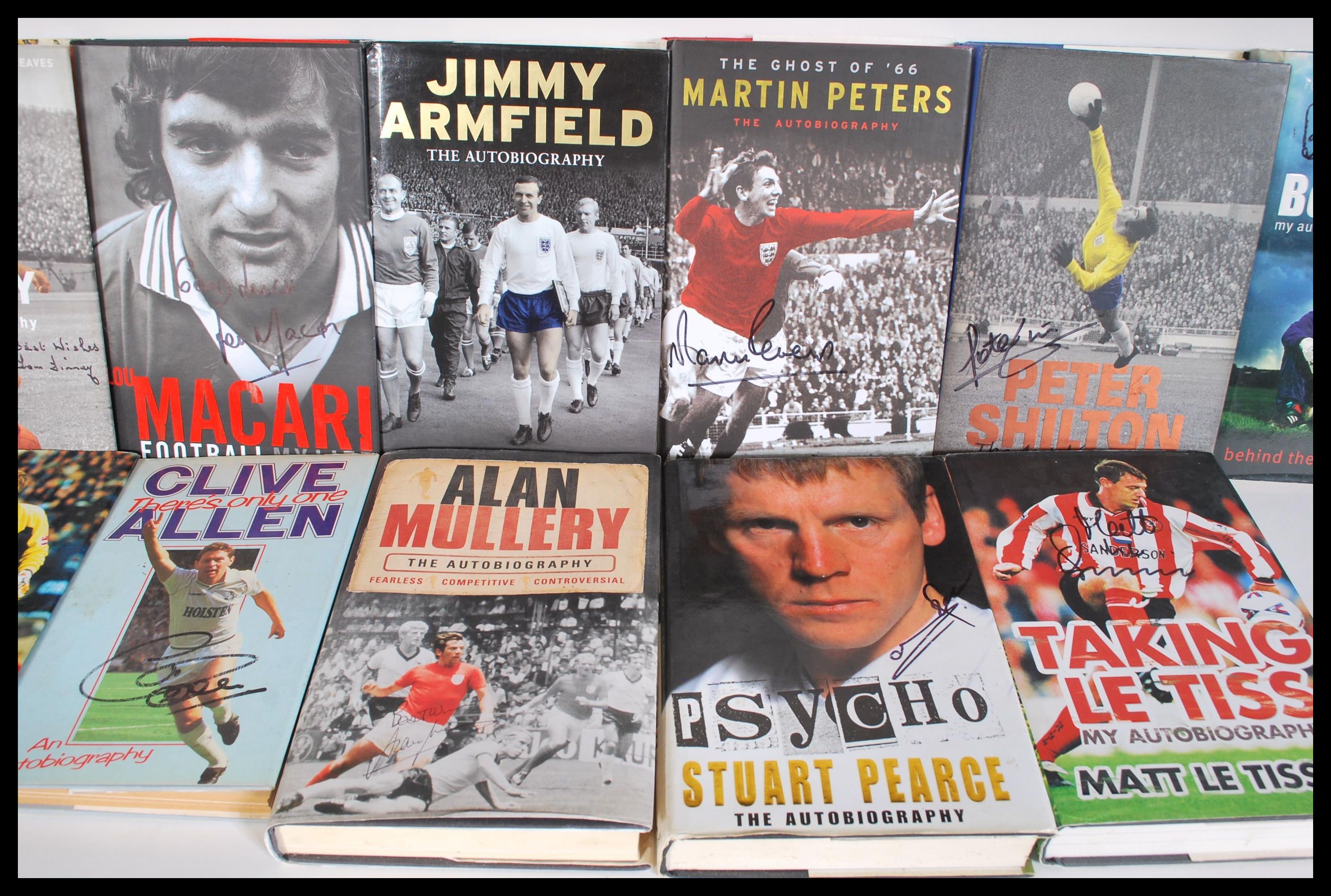 A collection of signed football related autobiographies to include Sergio Kun Aguero 'Born to Rise', - Image 3 of 4