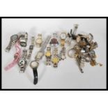 A collection mens and womens wrist watches most on metal straps to include Accurist, Reflex,