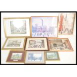 A selection of framed and glazed L S Lowry(1887-1976) prints of various sizes to include 'A