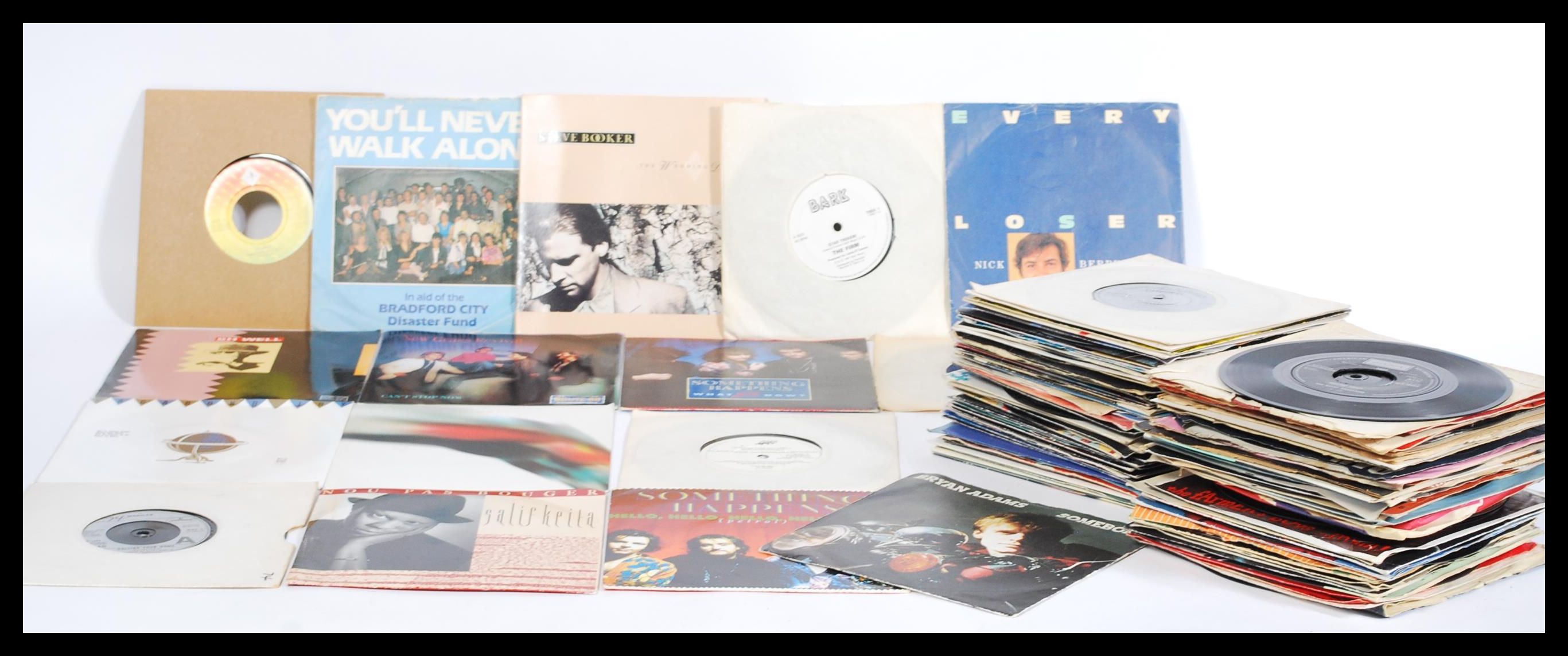 Vinyl Records - A selection of 1980's single recor