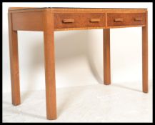 A 1930's Art Deco burr walnut consul / buffet side table in the manner  H & L Epstein, two long