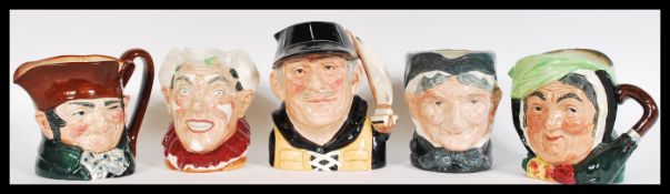 A collection of 20th Century Royal Doulton large character toby jugs to include Yachtsman D6626, Old