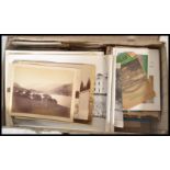 Clearance suitcase with variety of paperwork, photographs - loose/albums, good quantity of old