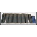 21 volumes of 19th Century Victorian books 'The Waverley Novels' by Sir Walter Scott published by