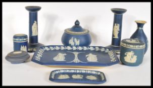 A collection of Wedgwood jasperware items dating from the 19th Century onwards to include an