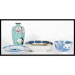 A group of Chinese items dating from the 19th Century comprising of a miniature tazza, teabowl,