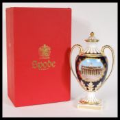 A limited edition commemorative collectors Spode loving cup commemorating the the visit of Pope John