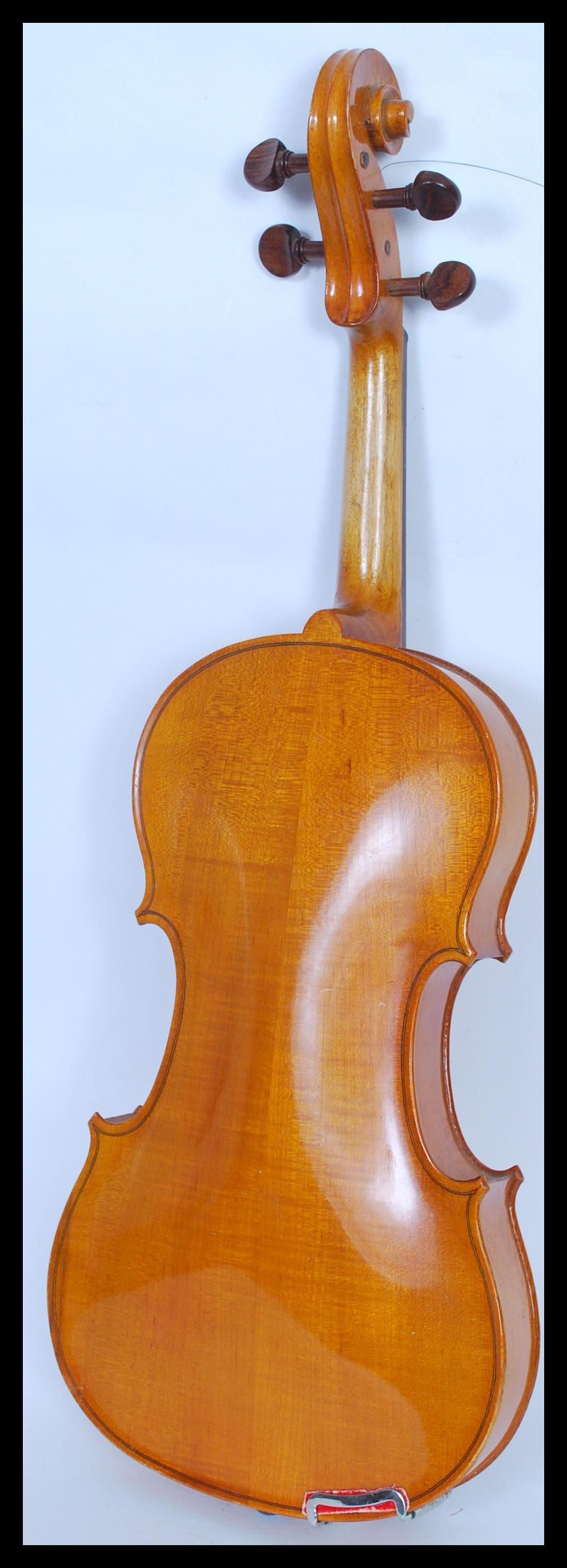 A student's 20th Century violin having an applied paper makers label to the interior marked - Image 4 of 7
