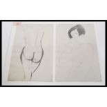 Eric Gill (1882-1940) A pair of female nudes from Eric Gill First Nudes Neville Spearman London