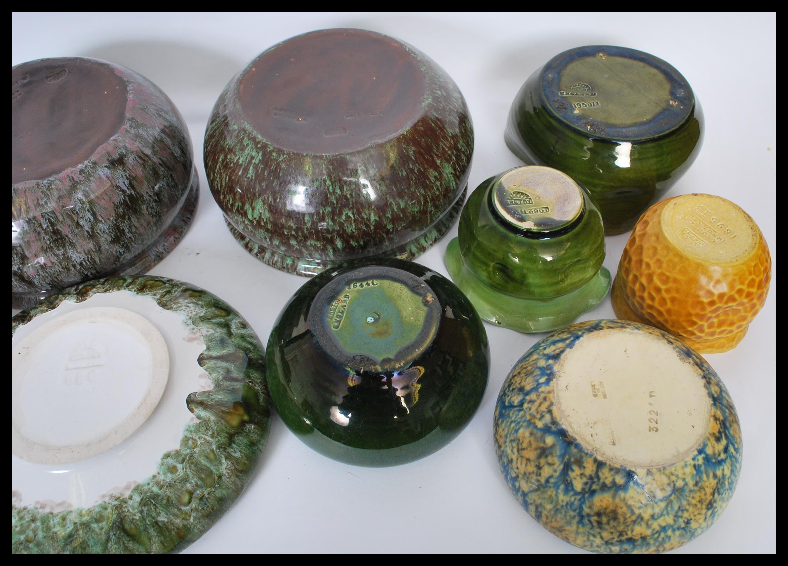 A selection of early to mid 20th Century Bretby planters many being drip glazed no.'s 1767E, 3301, - Image 7 of 7