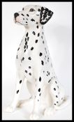 Beswick - A 20th Century fireside model of a large Dalmation dog, white with black spots, model No
