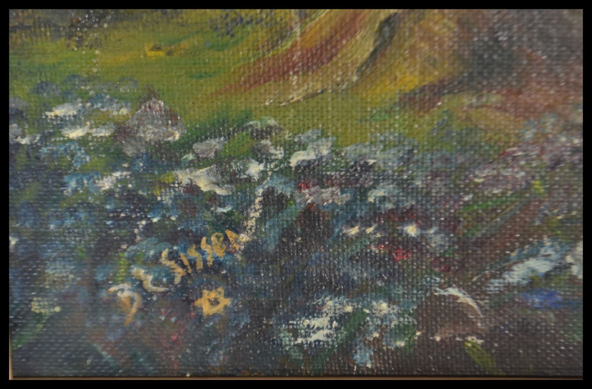 A 20th Century oil on board painting by B. E. Sissen depicting a woodland scene set within a - Bild 3 aus 3