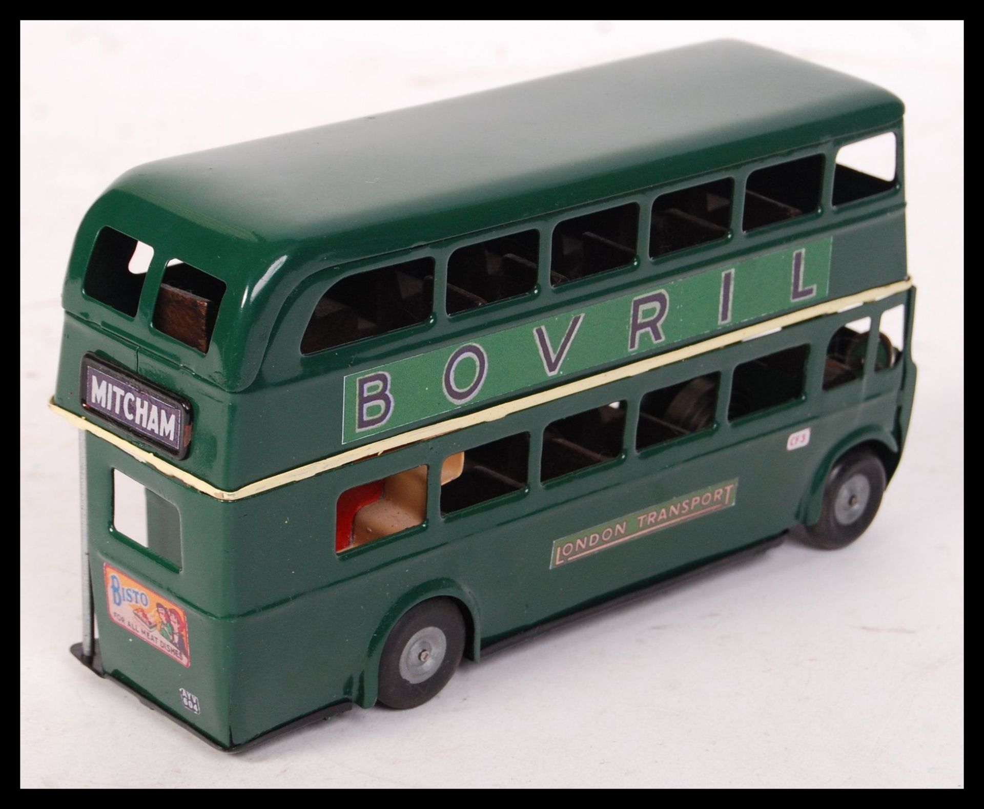 BEAUTIFUL 1950'S MINIC TOYS TINPLATE CLOCKWORK LONDON BUS - Bild 2 aus 6