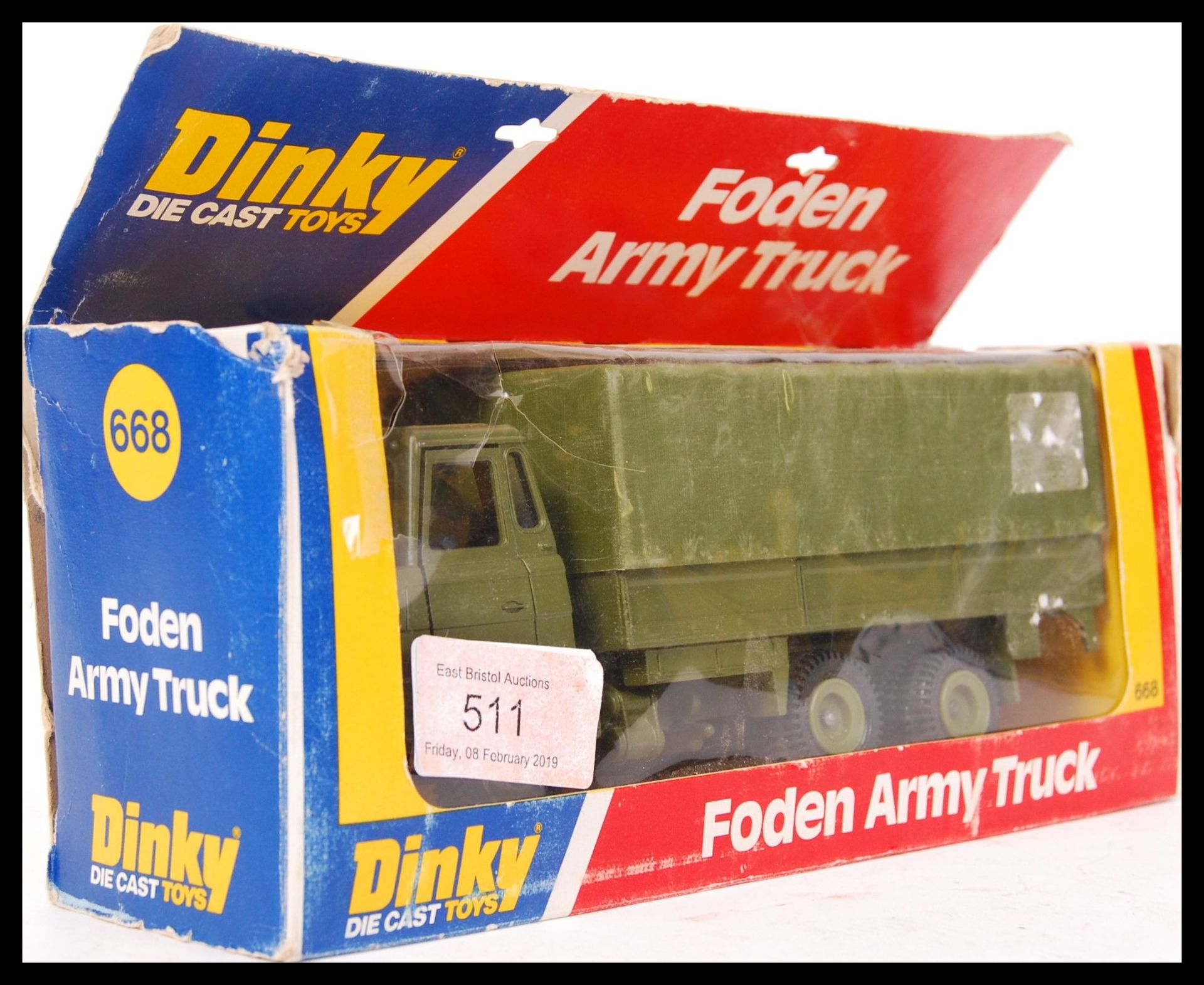 DINKY SCALE DIECAST MODEL 668 FODEN ARMY TRUCK - Bild 2 aus 3