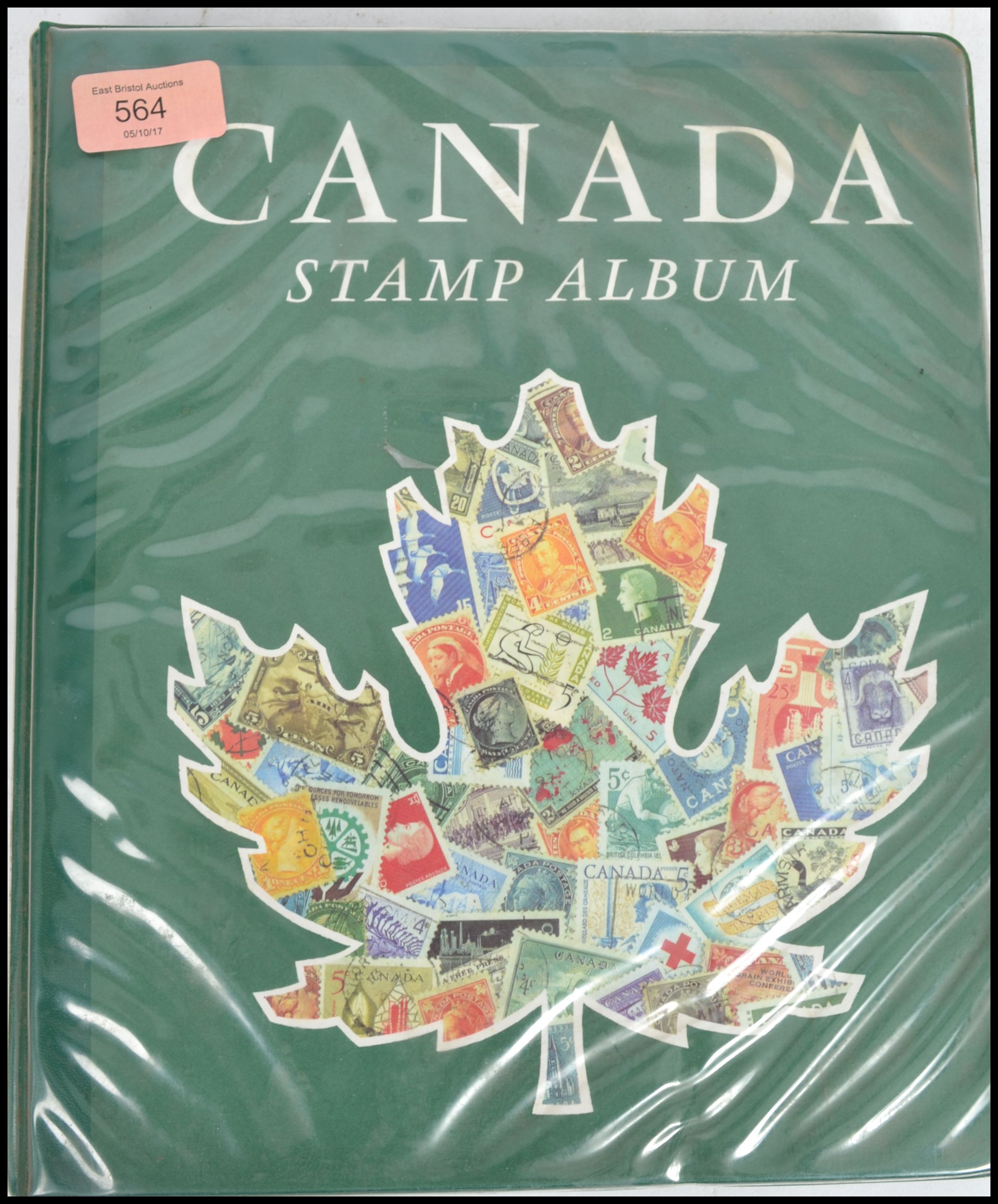 Canada stamps: a used collection in a pre printed