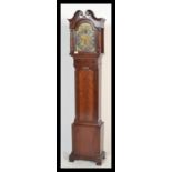 A good Georgian revival mahogany cased longcase / grandfather clock. Surmounted by a swan neck