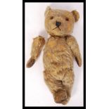 ORIGNAL VINTAGE 1930'S SOFT TOY GOLDEN MOHAIR TEDDY BEAR