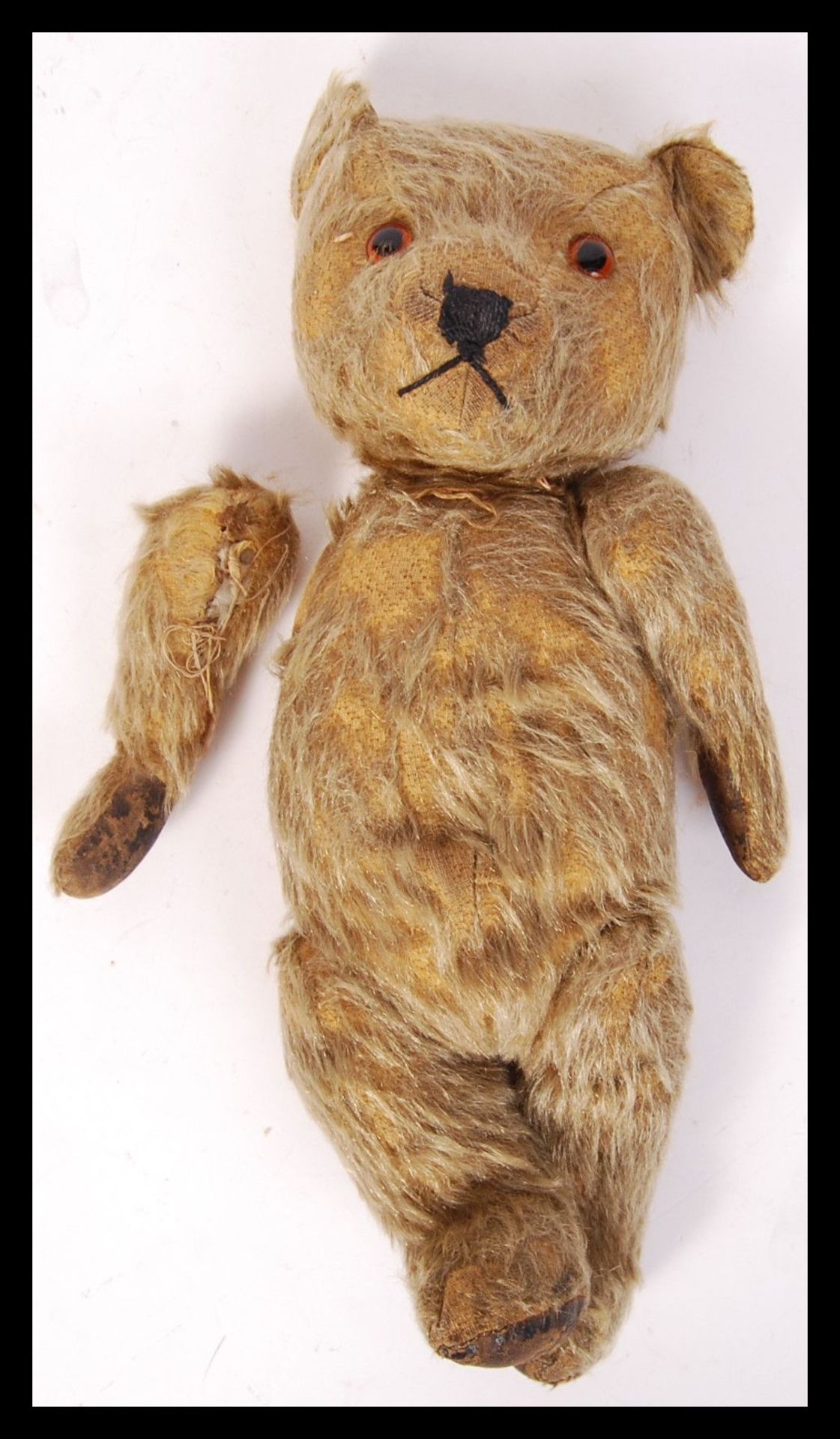 ORIGNAL VINTAGE 1930'S SOFT TOY GOLDEN MOHAIR TEDDY BEAR