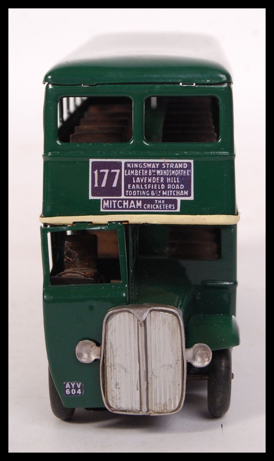 BEAUTIFUL 1950'S MINIC TOYS TINPLATE CLOCKWORK LONDON BUS - Bild 3 aus 6