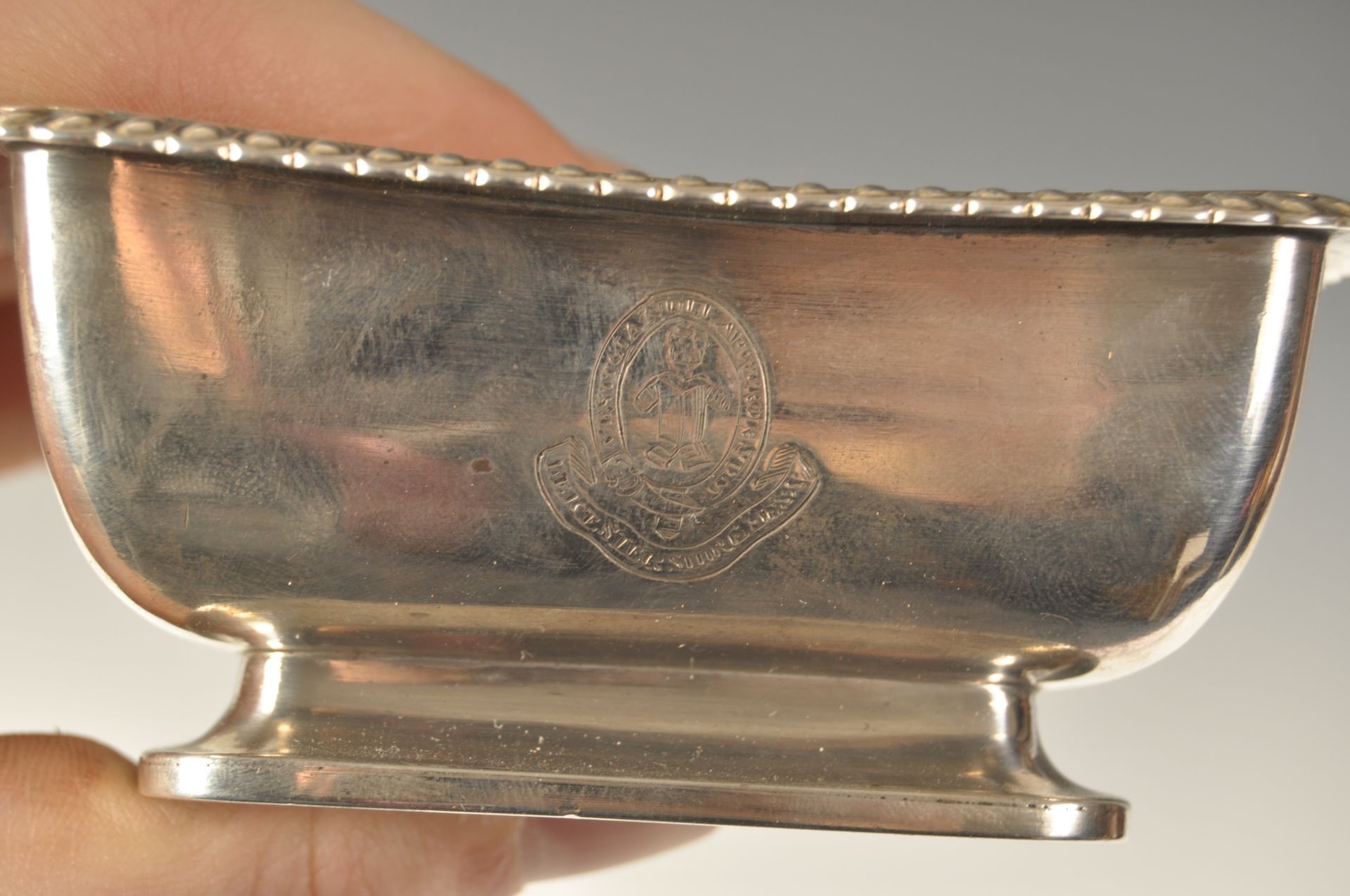 EARLY 19TH CENTURY GEORGIAN SILVER SALT CELLAR - Bild 6 aus 6