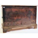 18TH CENTURY GEORGIAN PAINTED PINE MULE CHEST WITH GOOD INTERIOR