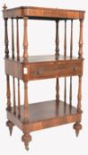 A 19TH CENTURY GILLOWS MANNER ROSEWOOD ETAGERE WHATNOT