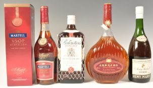 COLLECTION OF BRANDY TO INCLUDE VSOP REMY MARTIN AND OTHERS