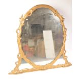 A very large 19th century Victorian giltwood overmantel mirror having a stunning bark - tree