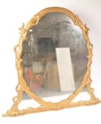 A very large 19th century Victorian giltwood overmantel mirror having a stunning bark - tree