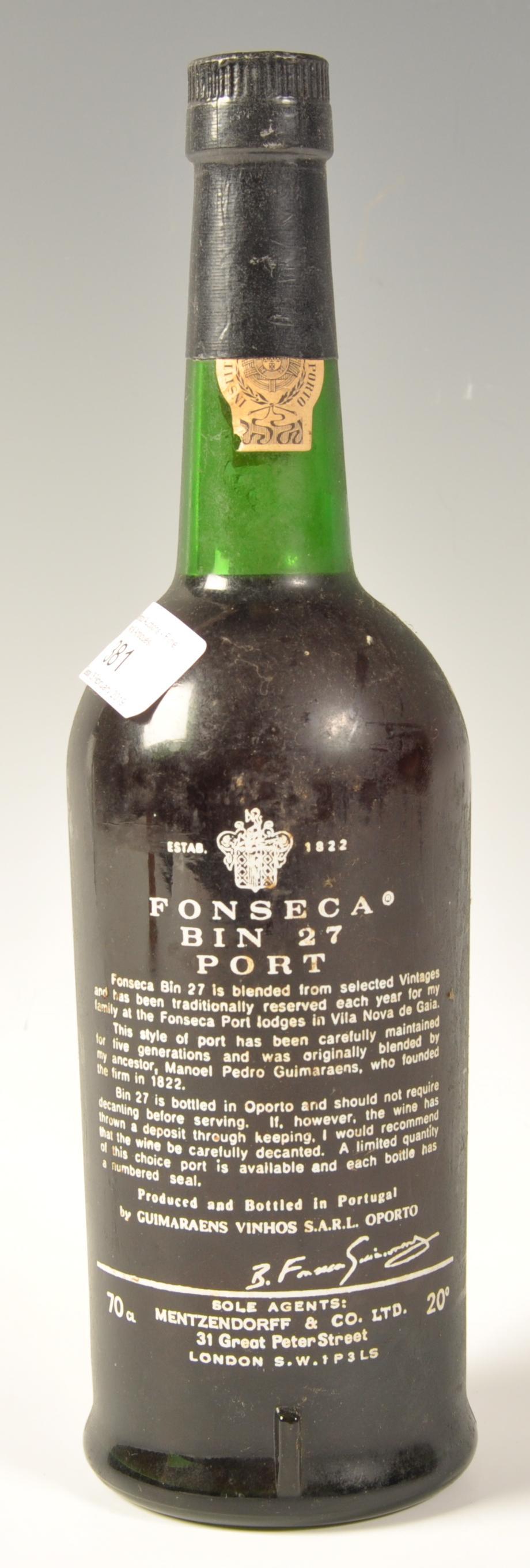 BOTTLE OF FONSECA BIN 27 PORT 70CL 20% - Bild 2 aus 4