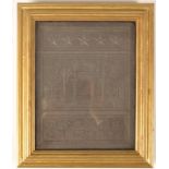 EARLY 20TH CENTURY FRAMED CHINESE BLOCK OF TEA