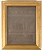 EARLY 20TH CENTURY FRAMED CHINESE BLOCK OF TEA