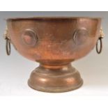 19TH CENTURY GEORGE III COPPER CARTWHEEL PENNY CENTREPIECE BOWL