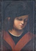 CIRCLE OF GUIDO RENI ITALIAN BAROQUE OIL ON CANVAS PORTRAIT STUDY