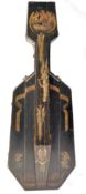 19TH CENTURY HAND PAINTED CELLO CASE DECORATED WITH ANGELS