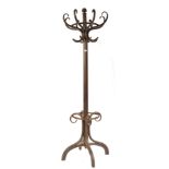 AN EDWARDIAN MICHAEL THONET BENTWOOD THONET HAT AND COAT STAND