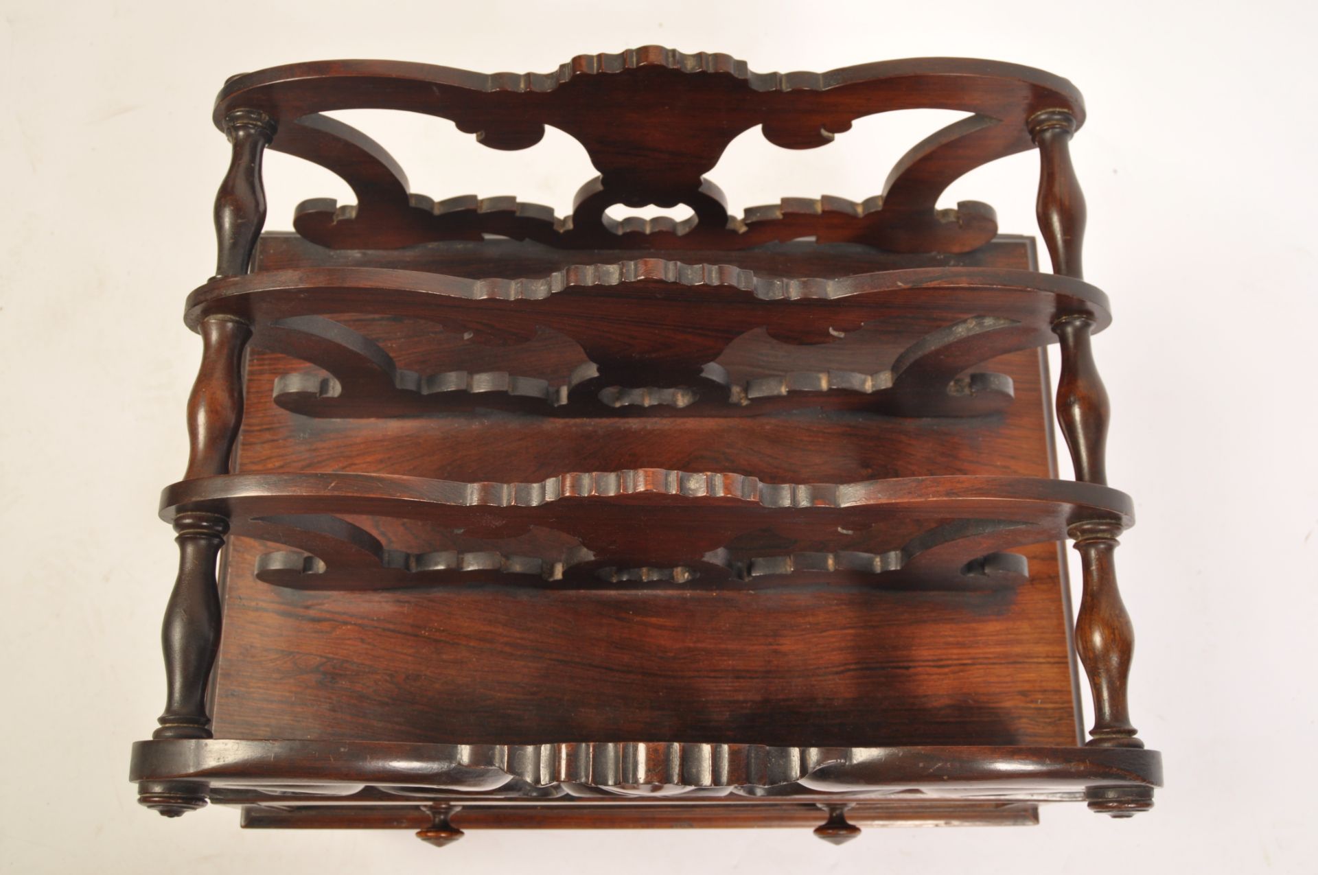 19TH CENTURY REGENCY ROSEWOOD CANTERBURY - MAGAZINE RACK - Bild 4 aus 7