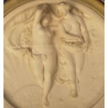 19TH CENTURY PARIAN WARE ART UNION OF LONDON MAY MORNING PLAQUE